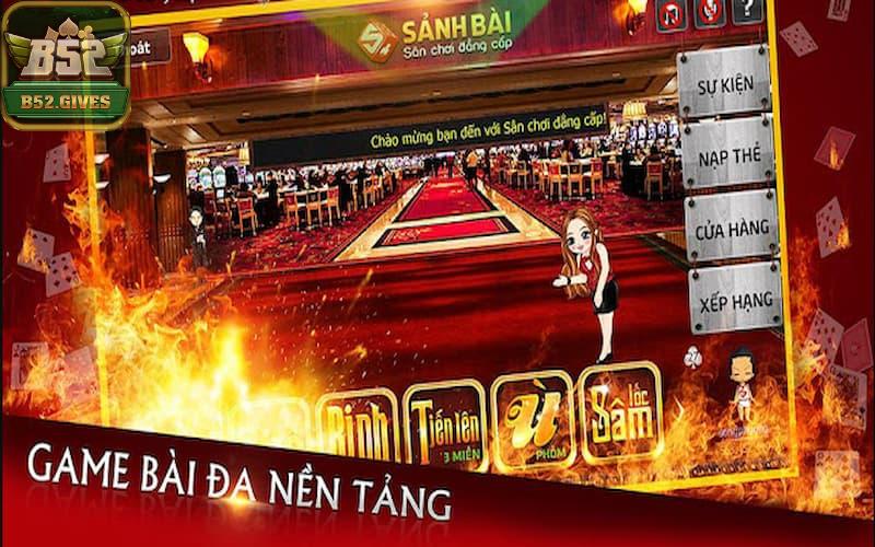 Tính ứng dụng mượt mà, sảnh game bài đa dạng