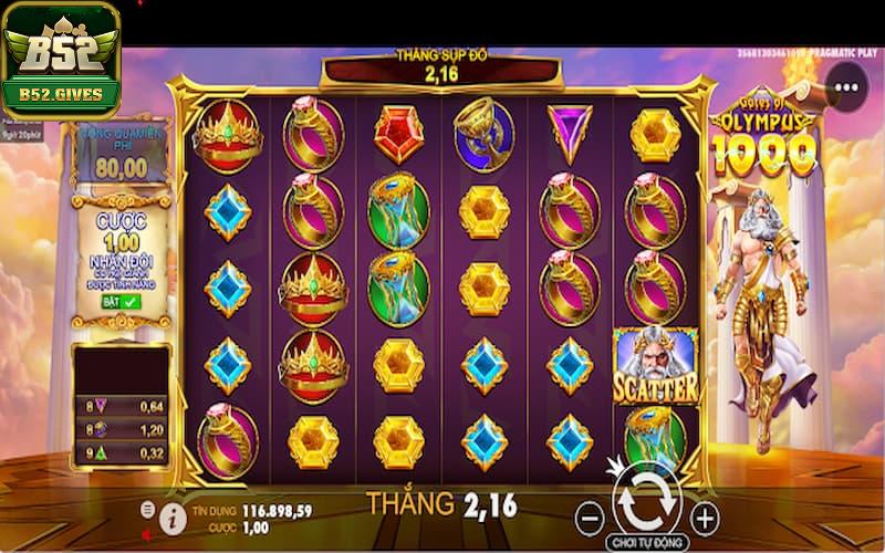 Gates of Olympus - Game nổ hũ lấy cảm hứng từ vùng đất các vị thần thoại Hy Lạp